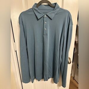 NWOT! UNTUCKit Damaschino Long Sleeve Polo